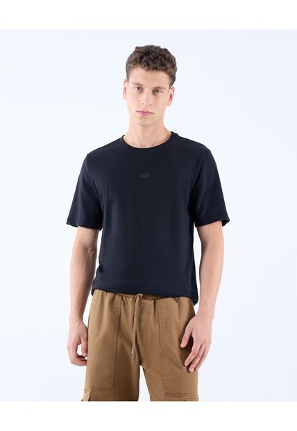 Camiseta Para Hombre Manga Corta Cuello Redondo Color Negro Marca Seven Seven #45092653