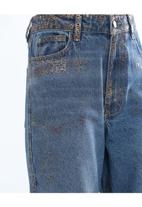 Jean Para Mujer Wide-Leg Color Azul Medio Marca Seven Seven #28160910