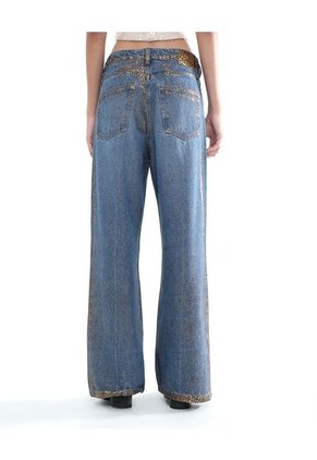 Jean Para Mujer Wide-Leg Color Azul Medio Marca Seven Seven #28160910