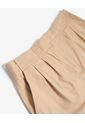 Short Pinzas Con Bolsillos  Para Mujer Camel Seven Seven de Seven Seven