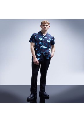 Camisa Para Hombre Manga Corta Color Negro Marca Seven Seven #45011955