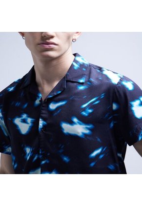 Camisa Para Hombre Manga Corta Color Negro Marca Seven Seven #45011955