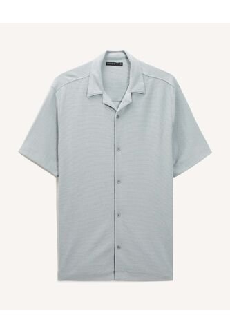 Camisa Para Hombre Manga Corta Sin Bolsillo Cuello Resort Color Verde Marca Seven Seven #45012195 Seven Seven