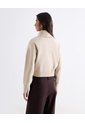 Buzo Tejido Con Cuello Alto Y Cremallera  Para Mujer Beige Seven Seven de Seven Seven
