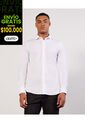Camisa Cuello Gales  Para Hombre Blanco Seven Seven de Seven Seven