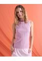 Camiseta Tejida De Punto  Para Mujer Rosa Seven Seven de Seven Seven
