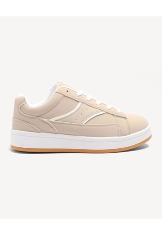 Tenis De Plataforma Con Diseño Casual  Para Mujer Camel Seven Seven Seven Seven