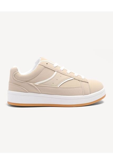 Tenis De Plataforma Con Diseño Casual  Para Mujer Camel Seven Seven