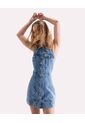 Vestido Denim Trucker  Para Mujer Azul Seven Seven de Seven Seven