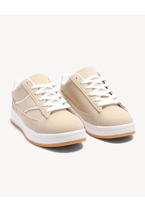 Tenis De Plataforma Con Diseño Casual  Para Mujer Camel Seven Seven