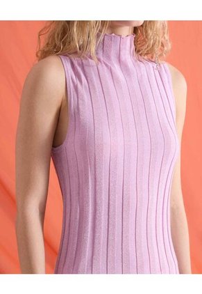 Camiseta Tejida De Punto  Para Mujer Rosa Seven Seven