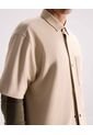 Sobrecamisa Texturizada  Para Hombre Beige Seven Seven de Seven Seven