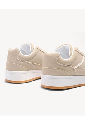 Tenis De Plataforma Con Diseño Casual  Para Mujer Camel Seven Seven