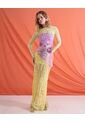 Top Asimétrico Strapless  Para Mujer Rosa Seven Seven de Seven Seven