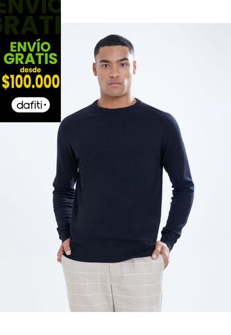 Saco Para Hombre Cuello Redondo Color Negro Marca Seven Seven #45330223 Seven Seven