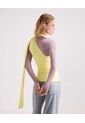 Top Asimétrico Con Pañuelo  Para Mujer Amarillo Seven Seven de Seven Seven
