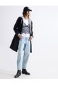 Jean Barrel Tono Claro  Para Mujer Azul Seven Seven de Seven Seven