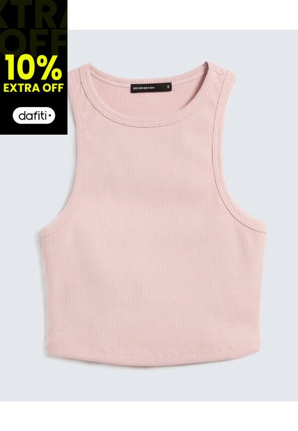 Camiseta Para Mujer Manga Sisa Seven Color Rosa #28096212