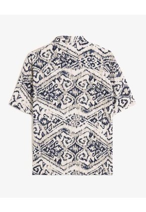 Camisa Para Hombre Manga Corta Sin Bolsillo Cuello Casual M Color Azul Marca Seven Seven #45012143