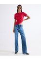 Jean Straight Tono Medio  Para Mujer Azul Seven Seven de Seven Seven