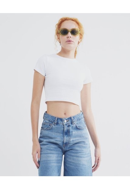 Camiseta Para Mujer Manga Corta Color Blanco Marca Seven Seven #28095903