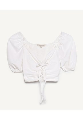 Camiseta Para Mujer Manga Corta Color Crudo Marca Seven Seven #28095243