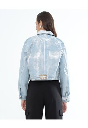 Chaqueta Para Mujer Trucker Color Azul Claro Marca Seven Seven #28080959