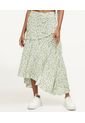 Falda Largo Mujer Seven Viscosa Verde 28140808-6819 de Seven Seven