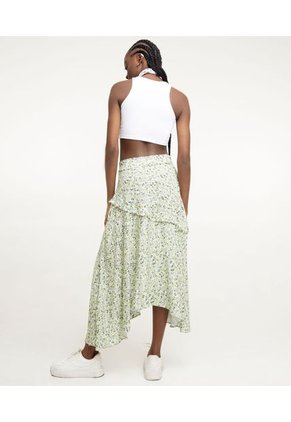 Falda Largo Mujer Seven Viscosa Verde 28140808-6819