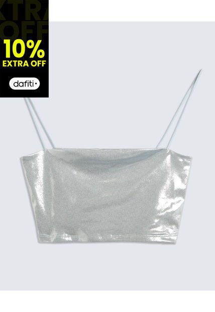 Camiseta Para Mujer M/S Seven Color Plata #28096054
