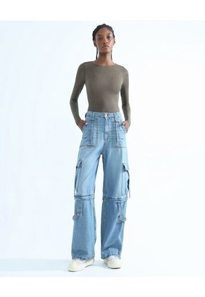 Camiseta Para Mujer Manga Larga Color Verde Oscuro Marca Seven Seven #28095837