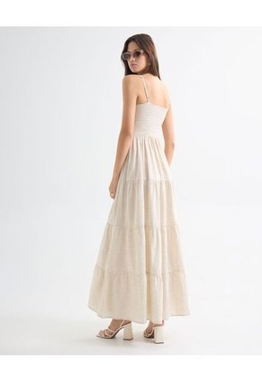 Vestido Para Mujer M/Sisa Largo Color Marfil Marca Seven Seven #28171369