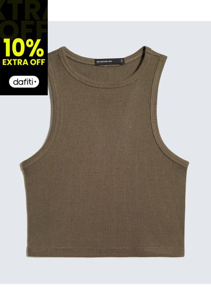 Camiseta Para Mujer M/S Seven Color Verde #28096211