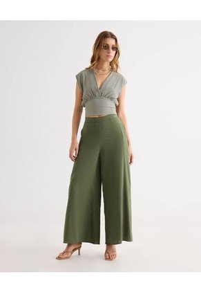 Pantalón Para Mujer Moda Color Verde Marca Seven Seven #28071925
