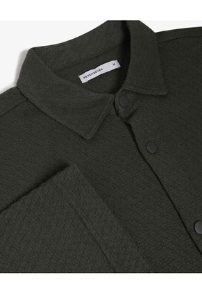 Camisa Para Hombre Manga Corta Sin Bolsillo Cuello Casual M Color Verde Marca Seven Seven #45012171