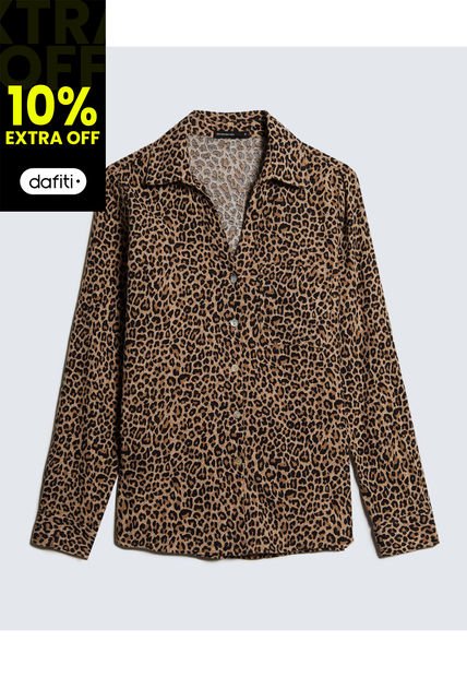 Blusa Para Mujer Manga Larga Seven Color Camel #28124020