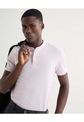 Polo Para Hombre Cuello Mao  Color Lila Marca Seven Seven #45110858