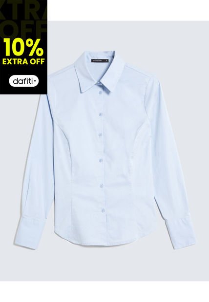 Blusa Para Mujer Manga Larga Seven Color Azul #28123998
