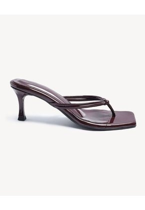 Sandalias Para Mujer Tacon Color Vino Marca Seven Seven #28690095
