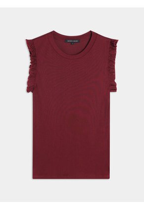 Camiseta Para Mujer Manga Sisa Color Vino Marca Seven Seven #28093977