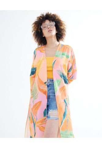 Chaqueta Para Mujer Kimono Color Naranja Marca Seven Seven #28080942 Seven Seven