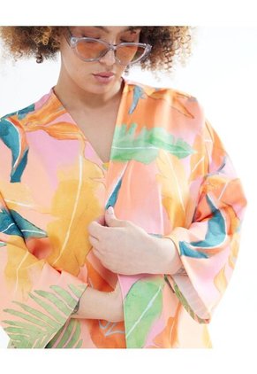 Chaqueta Para Mujer Kimono Color Naranja Marca Seven Seven #28080942