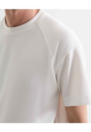 Camiseta Para Hombre Manga Corta Cuello Redondo Color Marfil Marca Seven Seven #45092721