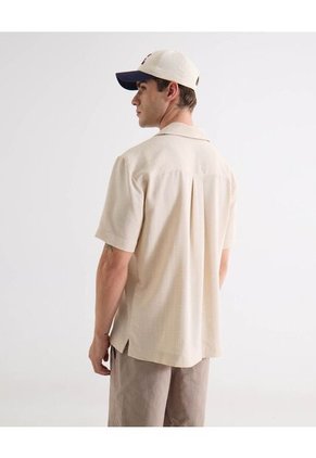 Camisa Resort Rustica  Para Hombre Arena Seven Seven