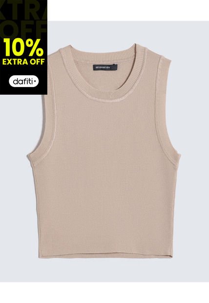 Camiseta Para Mujer Manga Sisa Color Arena Marca Seven Seven #28096038