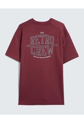 Camiseta Para Hombre Manga Corta Cuello Redondo Color Vino Marca Seven Seven #45092719