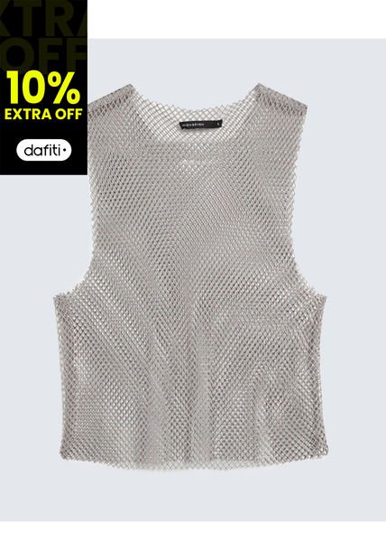 Camiseta Para Mujer M/S Marca Seven En Color Gris #28096003