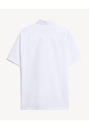 Camisa Para Hombre Manga Corta Sin Bolsillo Cuello Casual M Color Crudo Marca Seven Seven #45012221