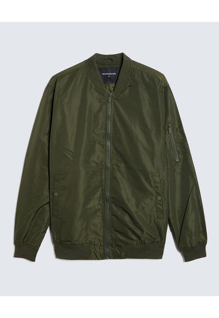 Chaqueta Para Hombre Bomber Color Verde Oscuro Marca Seven Seven #45080442