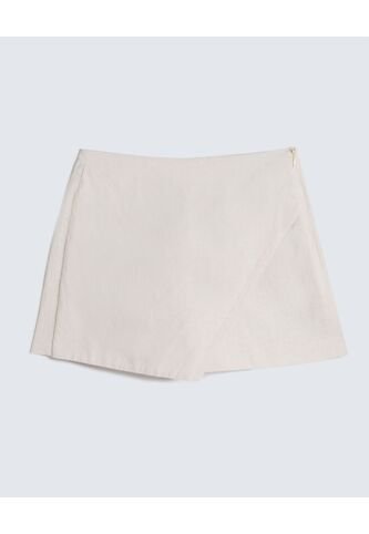 Falda Para Mujer Corto Color Avena Marca Seven Seven #28140908 Seven Seven